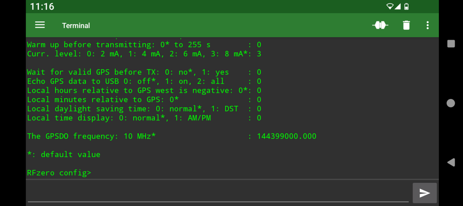Trimal Example Code Serial terminal app | RFzero™ – where it all starts
